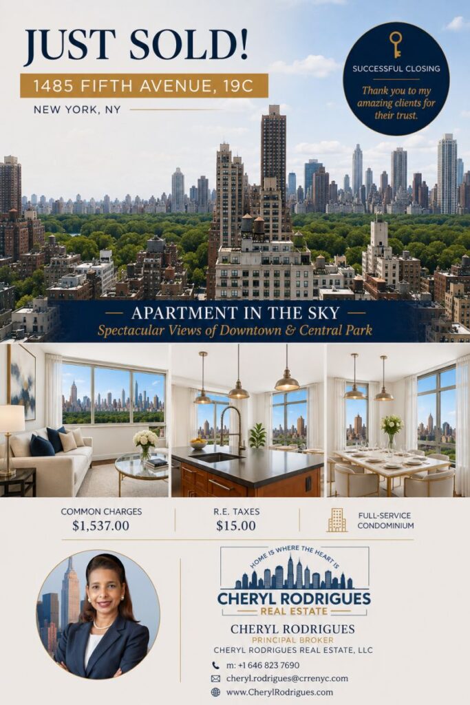 Just Sold 1485 5th Avenue 19C